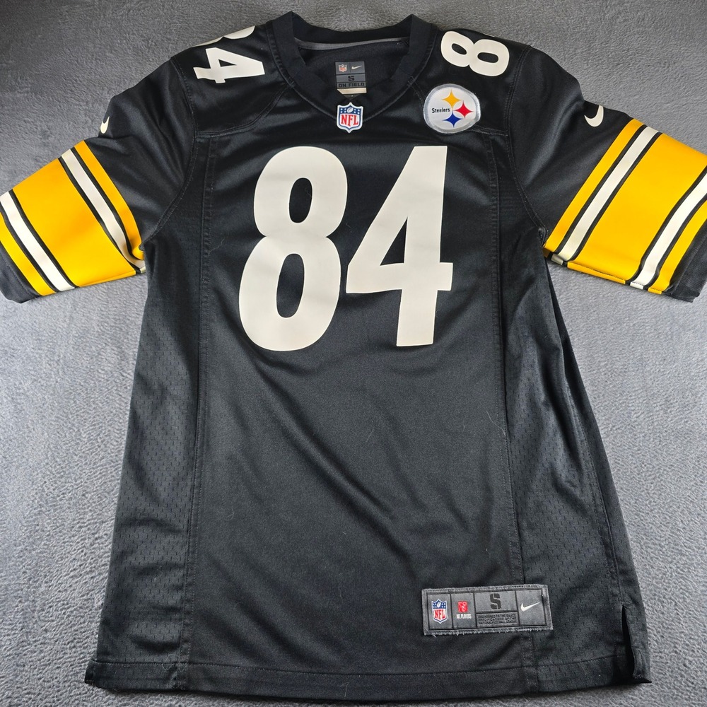 Nike NFL Pittsburgh Steelers Antonio Brown 84 Jersey Black Mens Small